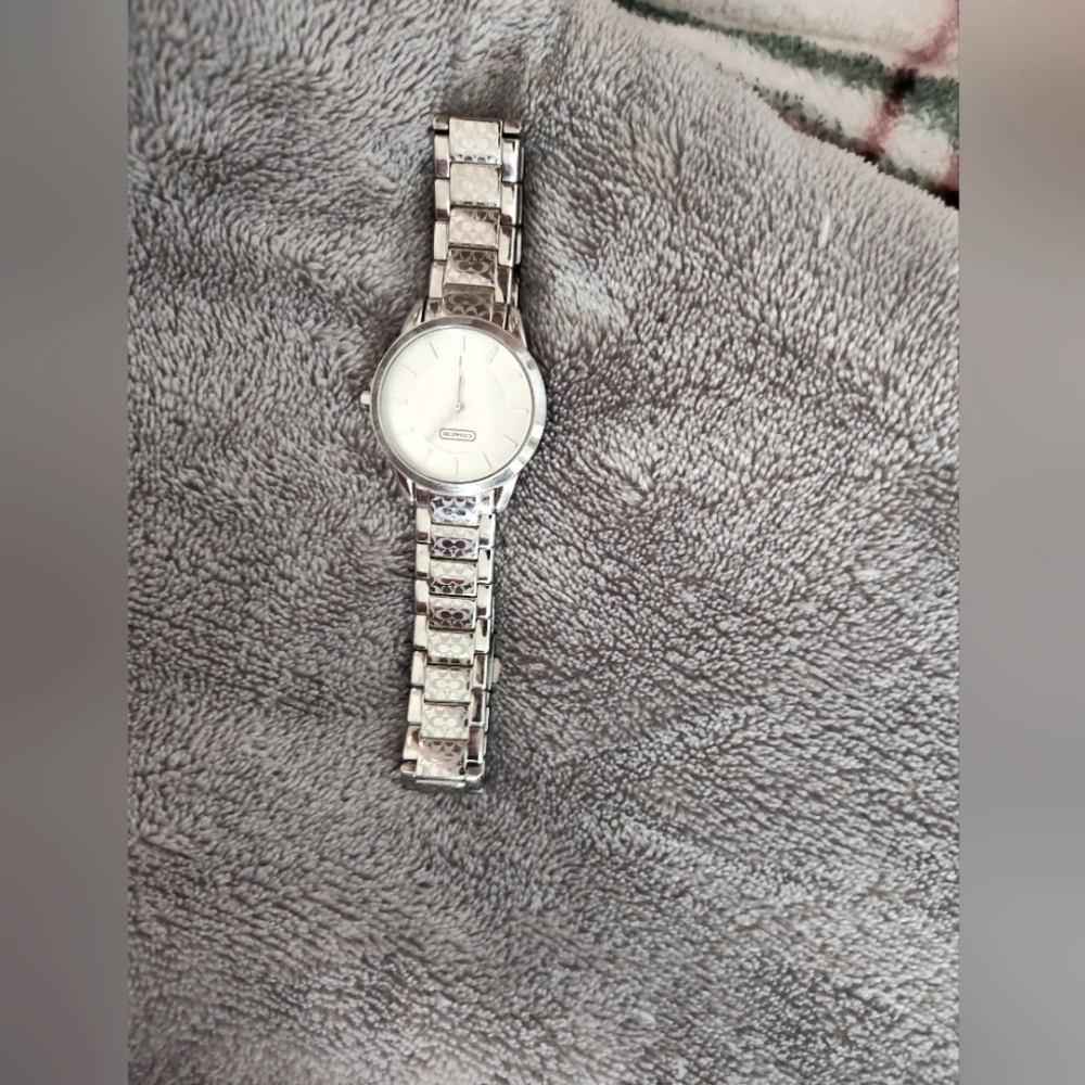 Coach watch silver